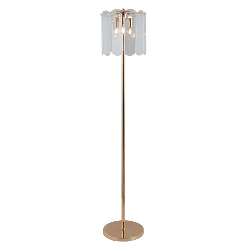 ¿Por qué debería considerar una lámpara de piso de vidrio transparente de oro de 3 bombas para su sala de estar?