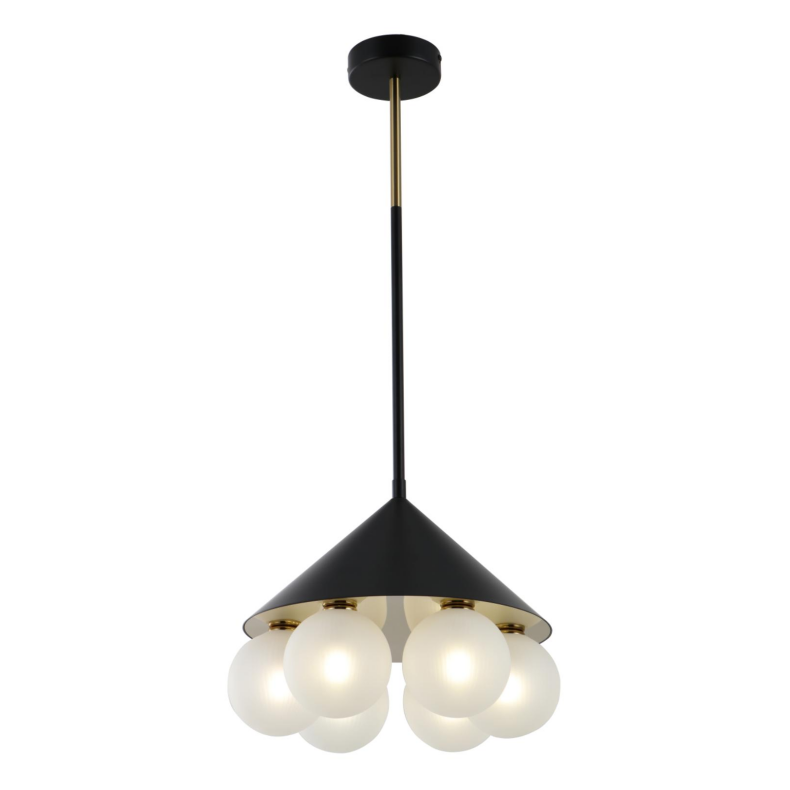 Lámpara colgante geométrica minimalista de 6 luces