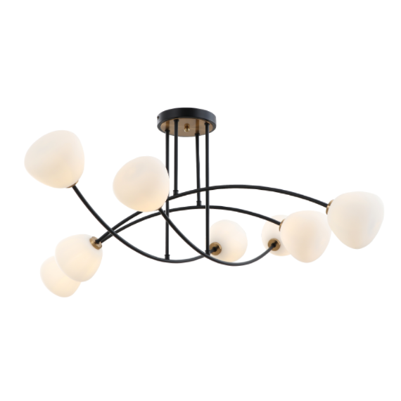 Luz negra de techo de montaje de 8 vidrio de 8 vidrio
