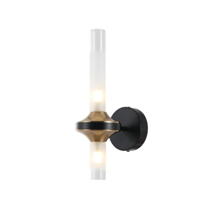 Vidrio esmerilado hacia arriba y abajo de la luz del bollo de pared