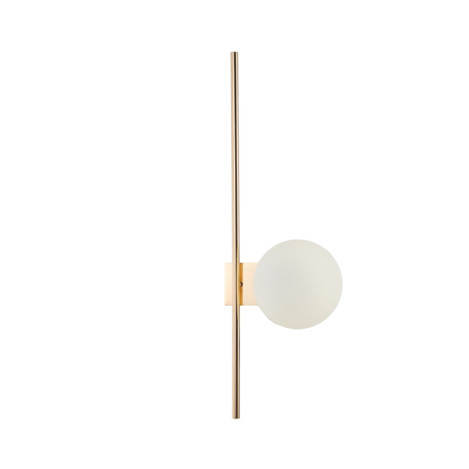 Lámpara de pared de vidrio blanco lácteo G9