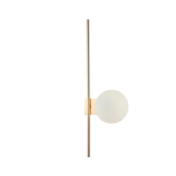 Lámpara de pared de vidrio blanco lácteo G9