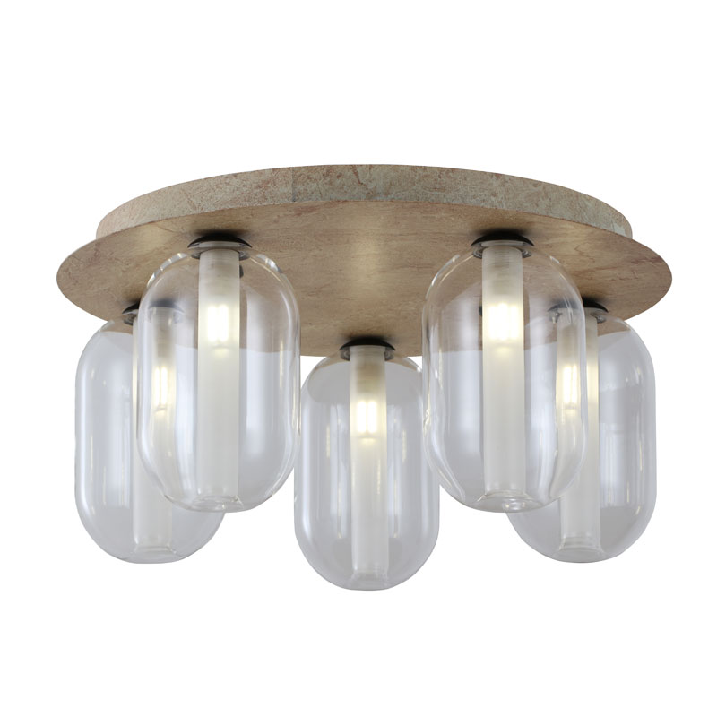 Luz de techo de imitación de piedra