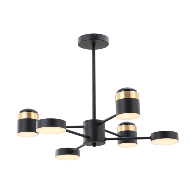 Lámpara de techo de 3000K LED de alto voltaje negro mate
