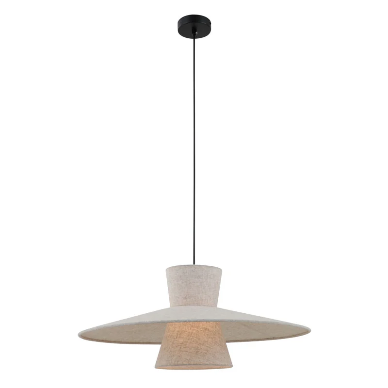 Lámpara colgante minimalista con isla de cocina