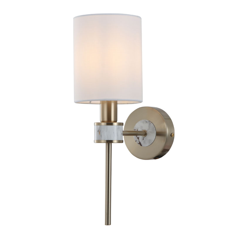 Scone de pared de tela con luz trasera