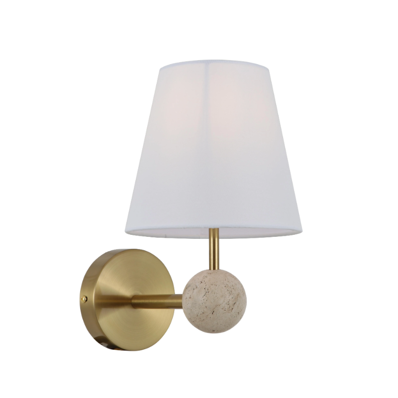Aplique de pared de travertino