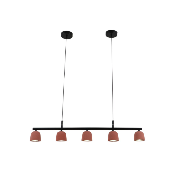Colgante de cemento minimalista de vulcan rojo