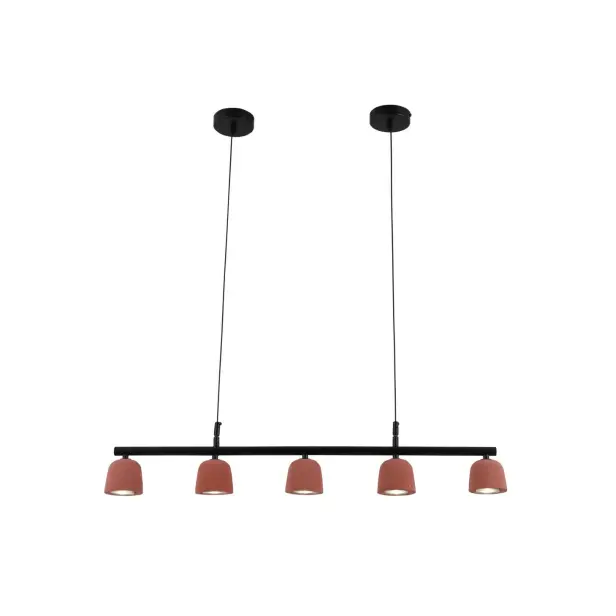 Colgante de cemento minimalista de vulcan rojo